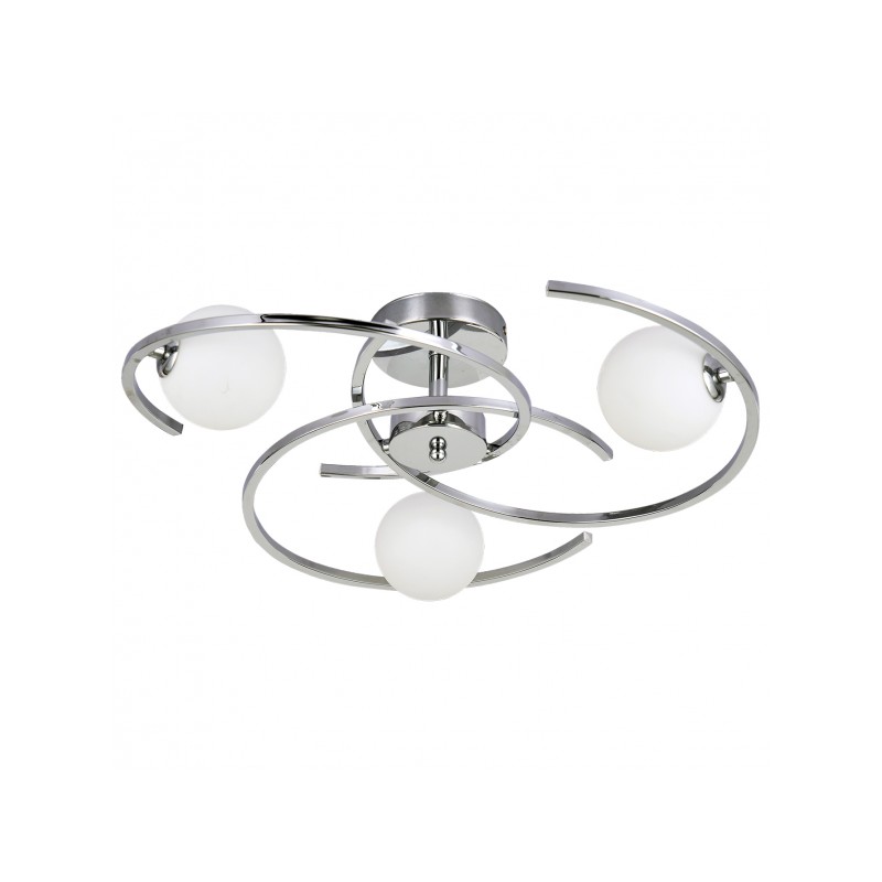 Plafón Conil cromo 3 x LED G9 Fabrilamp